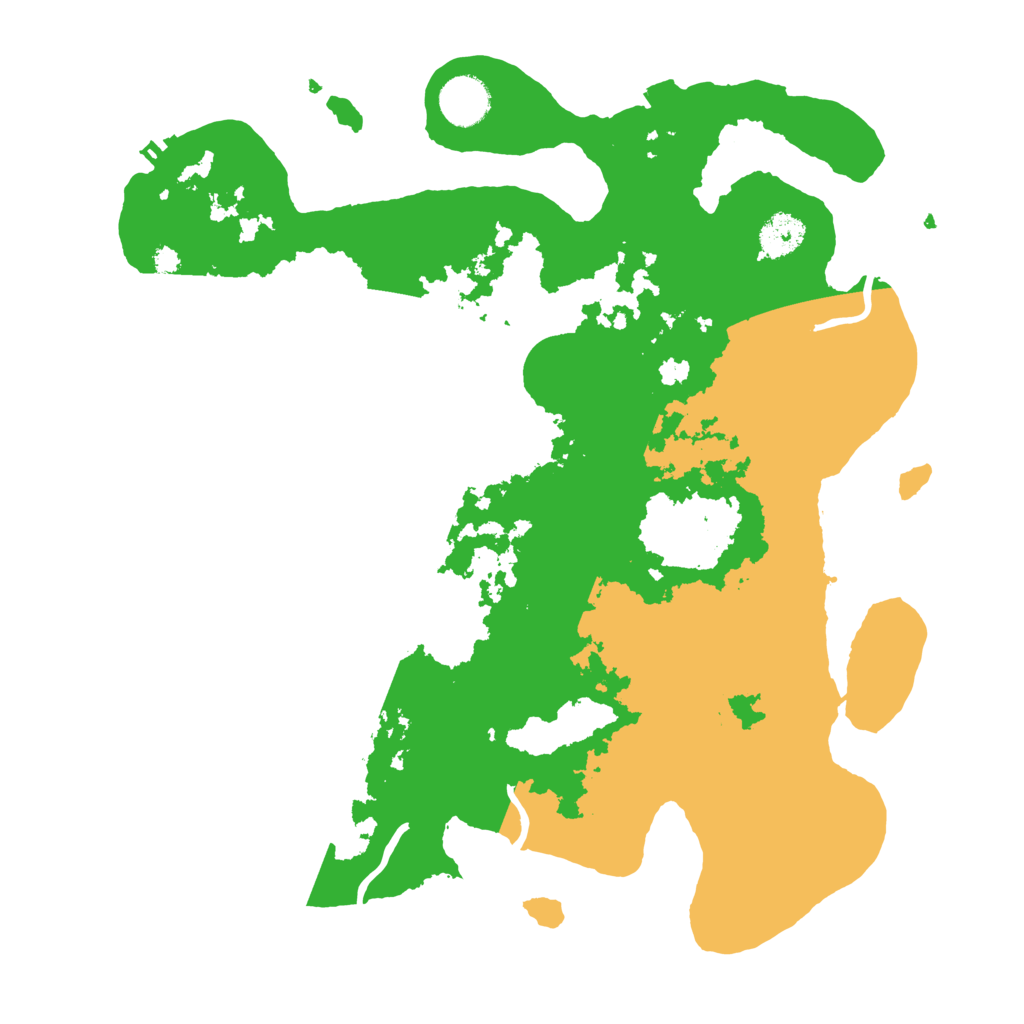 Biome Rust Map: Procedural Map, Size: 3600, Seed: 77831533