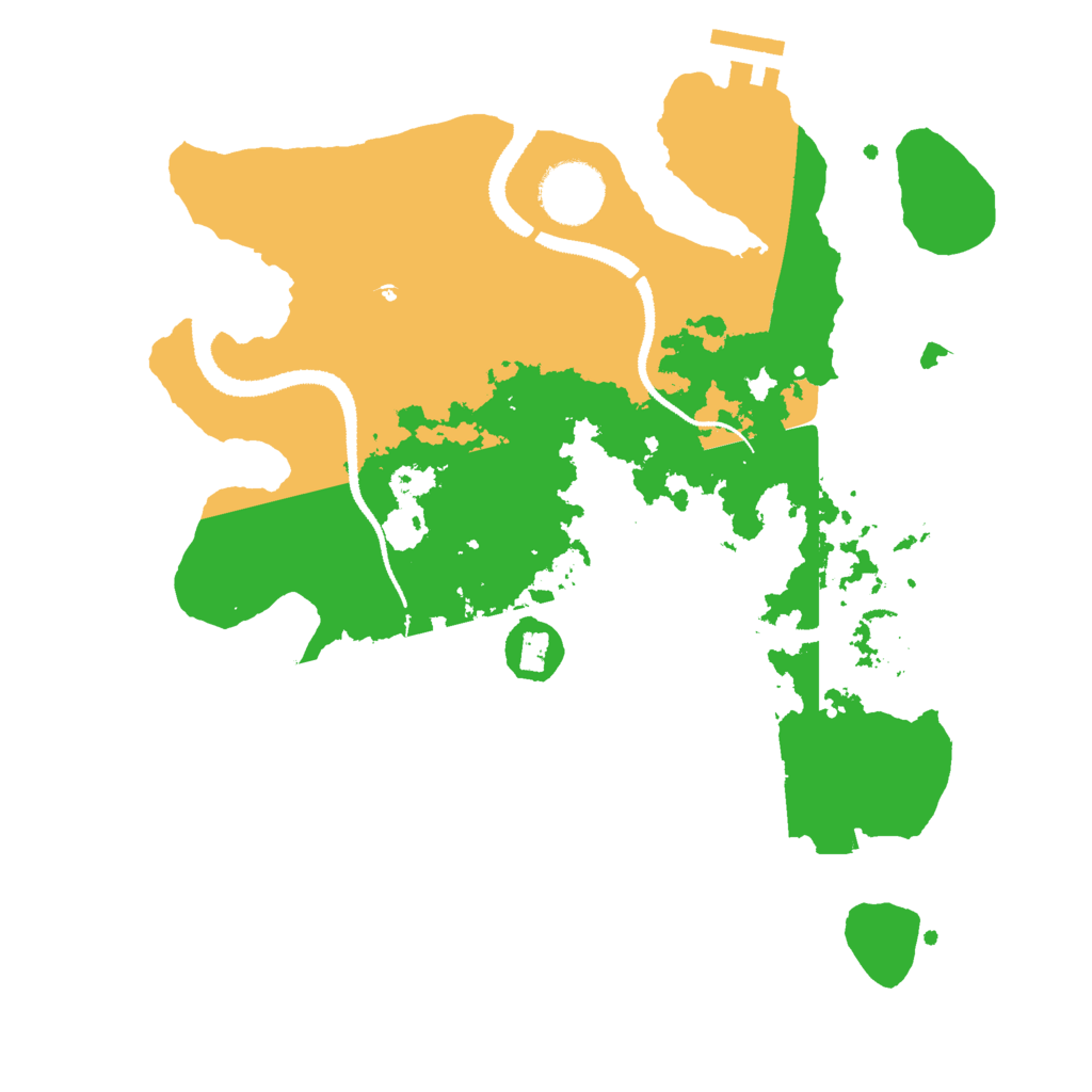 Biome Rust Map: Procedural Map, Size: 3000, Seed: 9072138