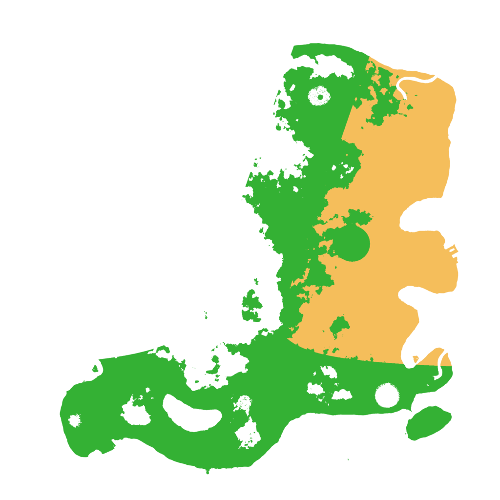 Biome Rust Map: Procedural Map, Size: 3700, Seed: 904887096