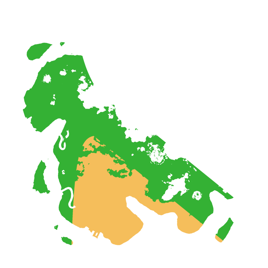 Biome Rust Map: Procedural Map, Size: 3000, Seed: 497892239
