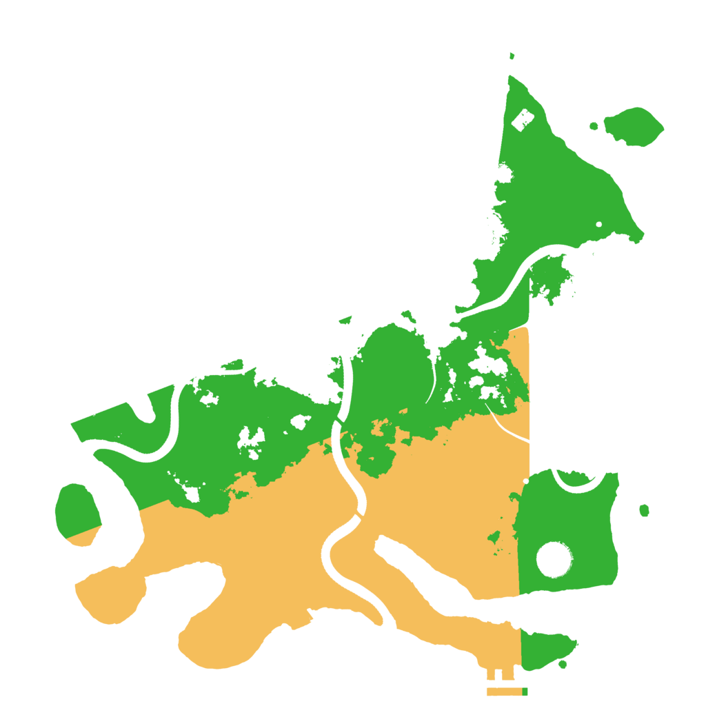 Biome Rust Map: Procedural Map, Size: 3500, Seed: 1119962823