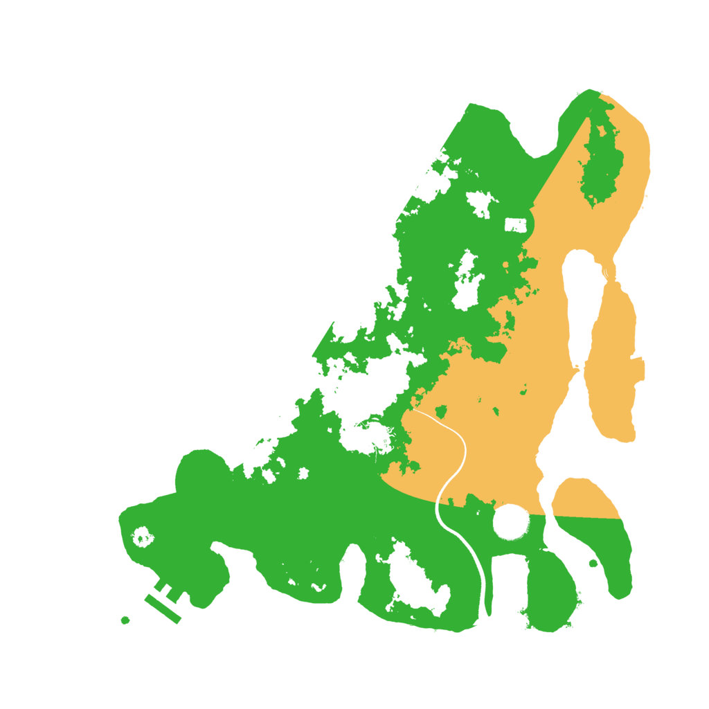 Biome Rust Map: Procedural Map, Size: 3500, Seed: 23748