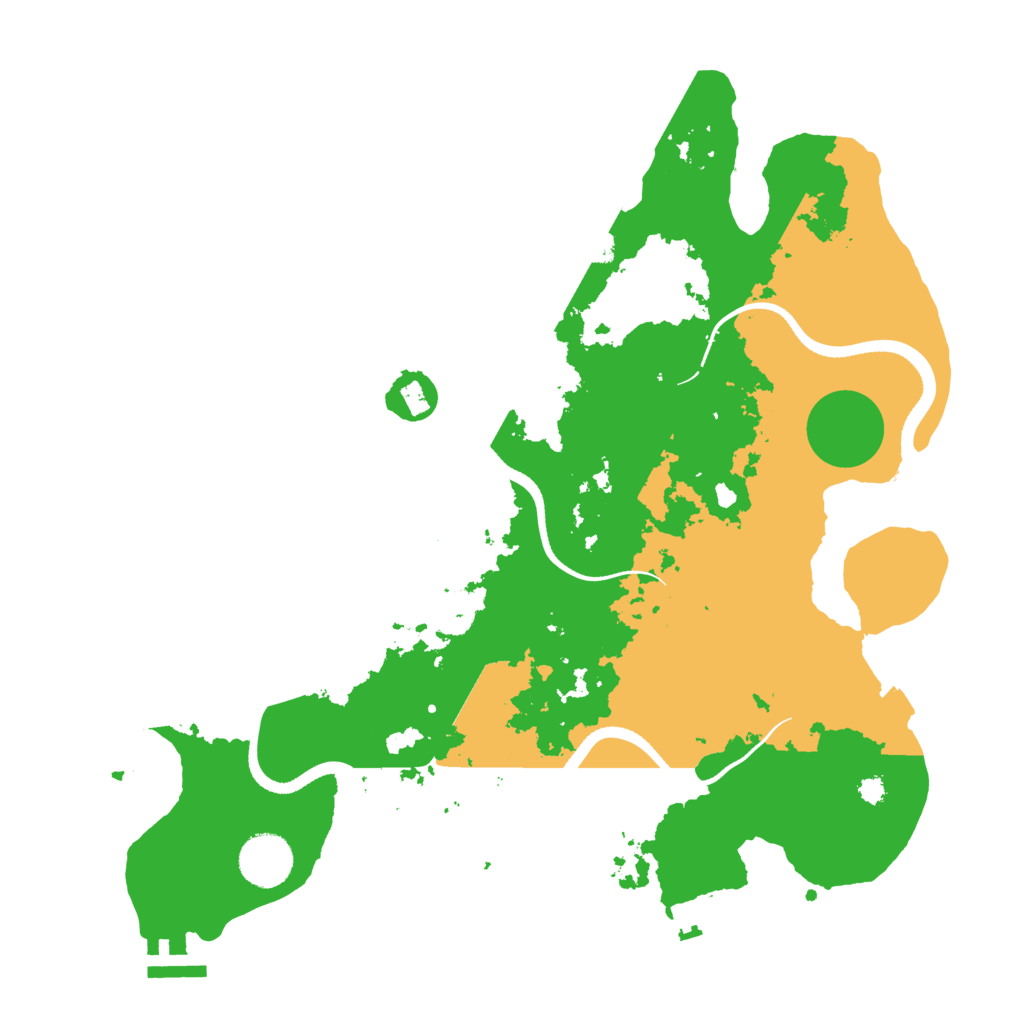 Biome Rust Map: Procedural Map, Size: 3500, Seed: 465855396