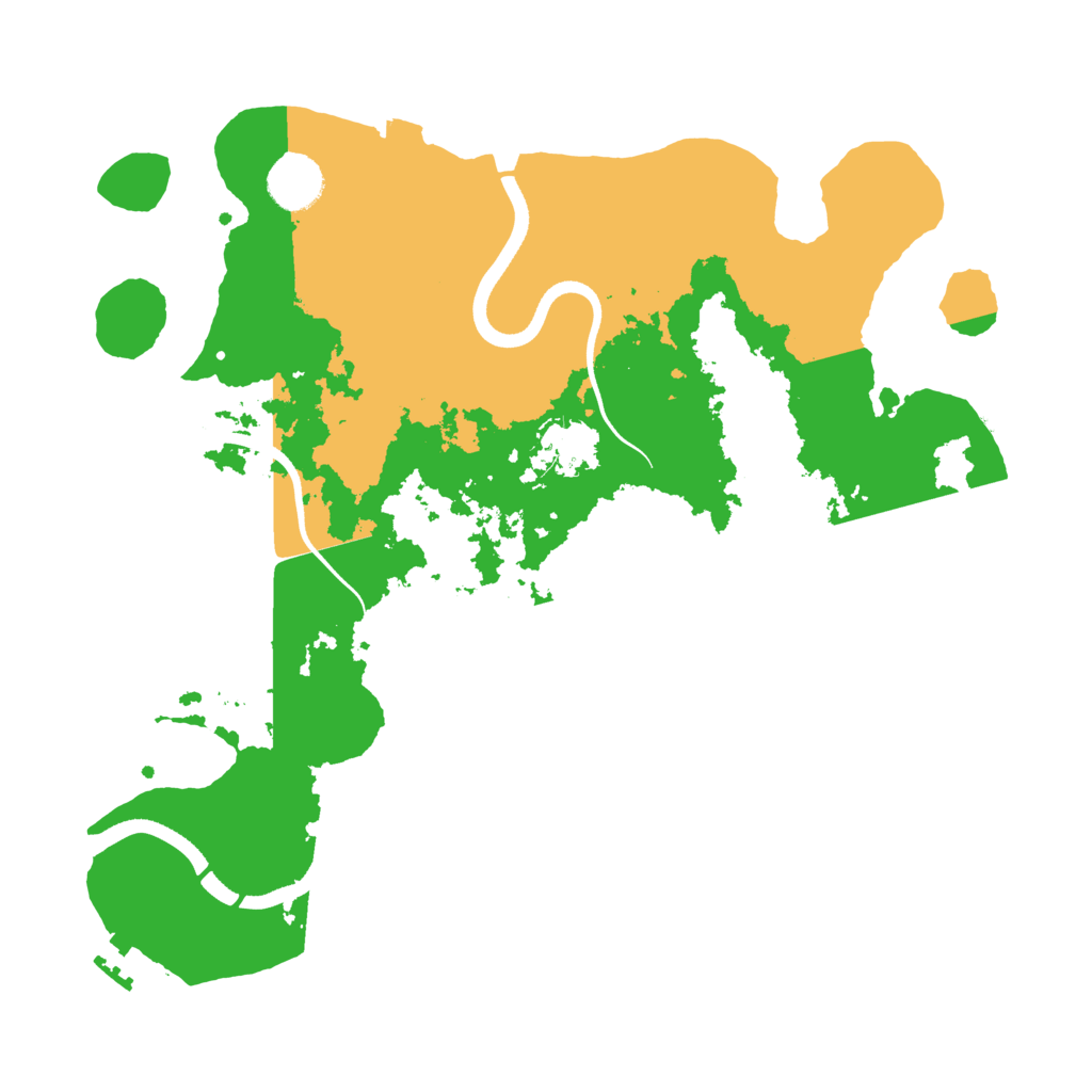 Biome Rust Map: Procedural Map, Size: 3500, Seed: 939895521