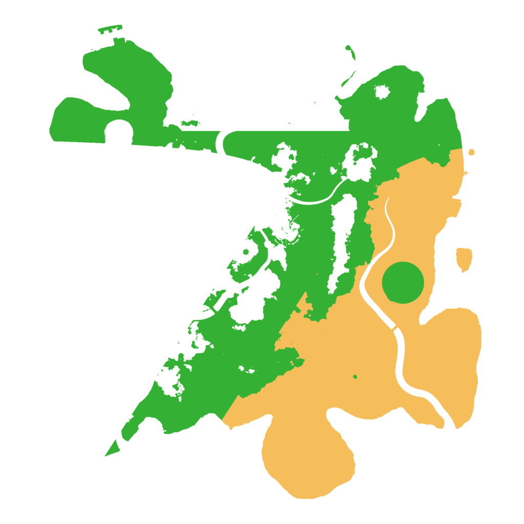 Biome Rust Map: Procedural Map, Size: 3300, Seed: 665335340