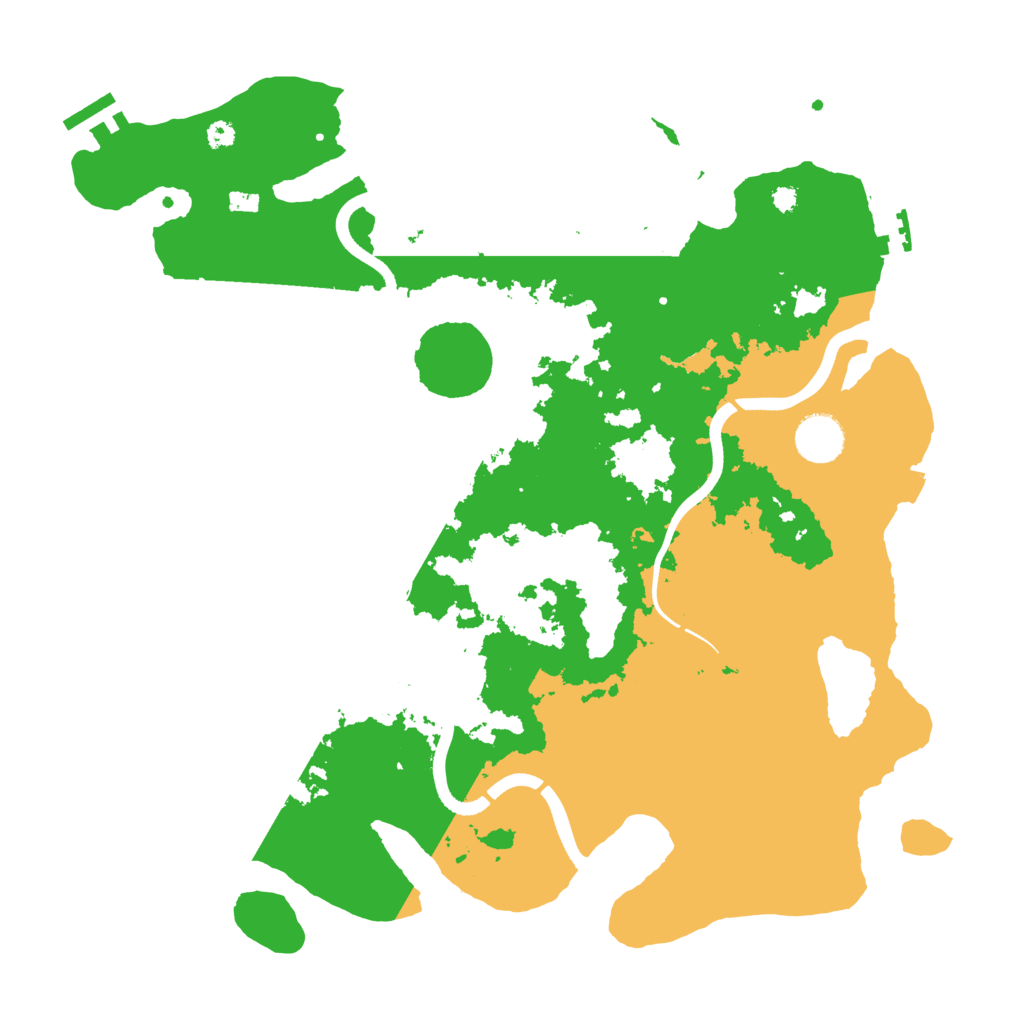 Biome Rust Map: Procedural Map, Size: 3700, Seed: 2135981604