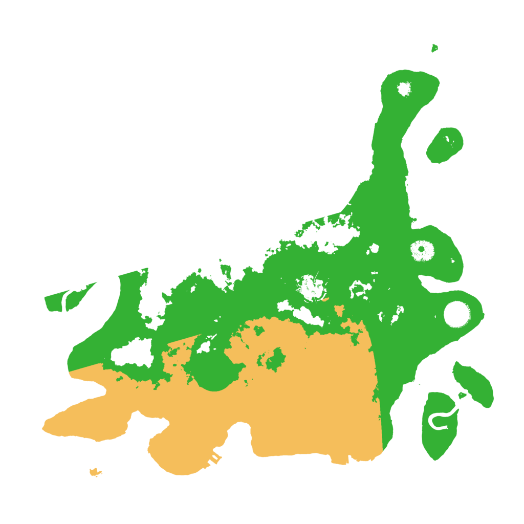 Biome Rust Map: Procedural Map, Size: 3500, Seed: 1028244656