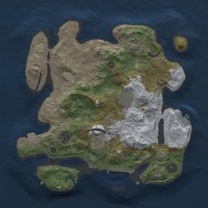 Thumbnail Rust Map: Procedural Map, Size: 3000, Seed: 23423, 13 Monuments