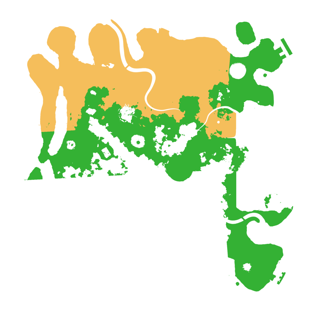 Biome Rust Map: Procedural Map, Size: 3500, Seed: 571248510