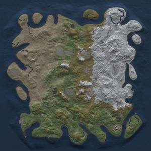 Thumbnail Rust Map: Procedural Map, Size: 4500, Seed: 851170731, 19 Monuments