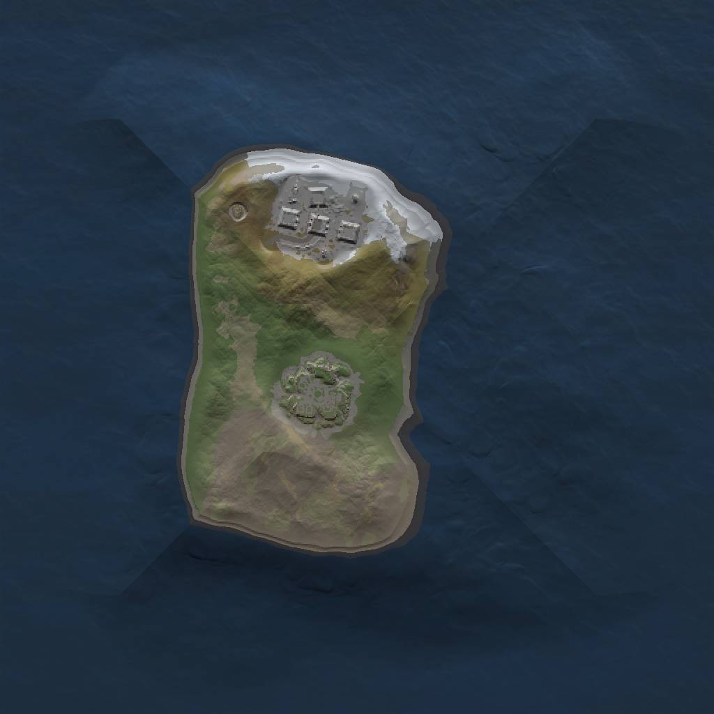 Rust Map: Barren, Size: 1300, Seed: 69, 4 Monuments