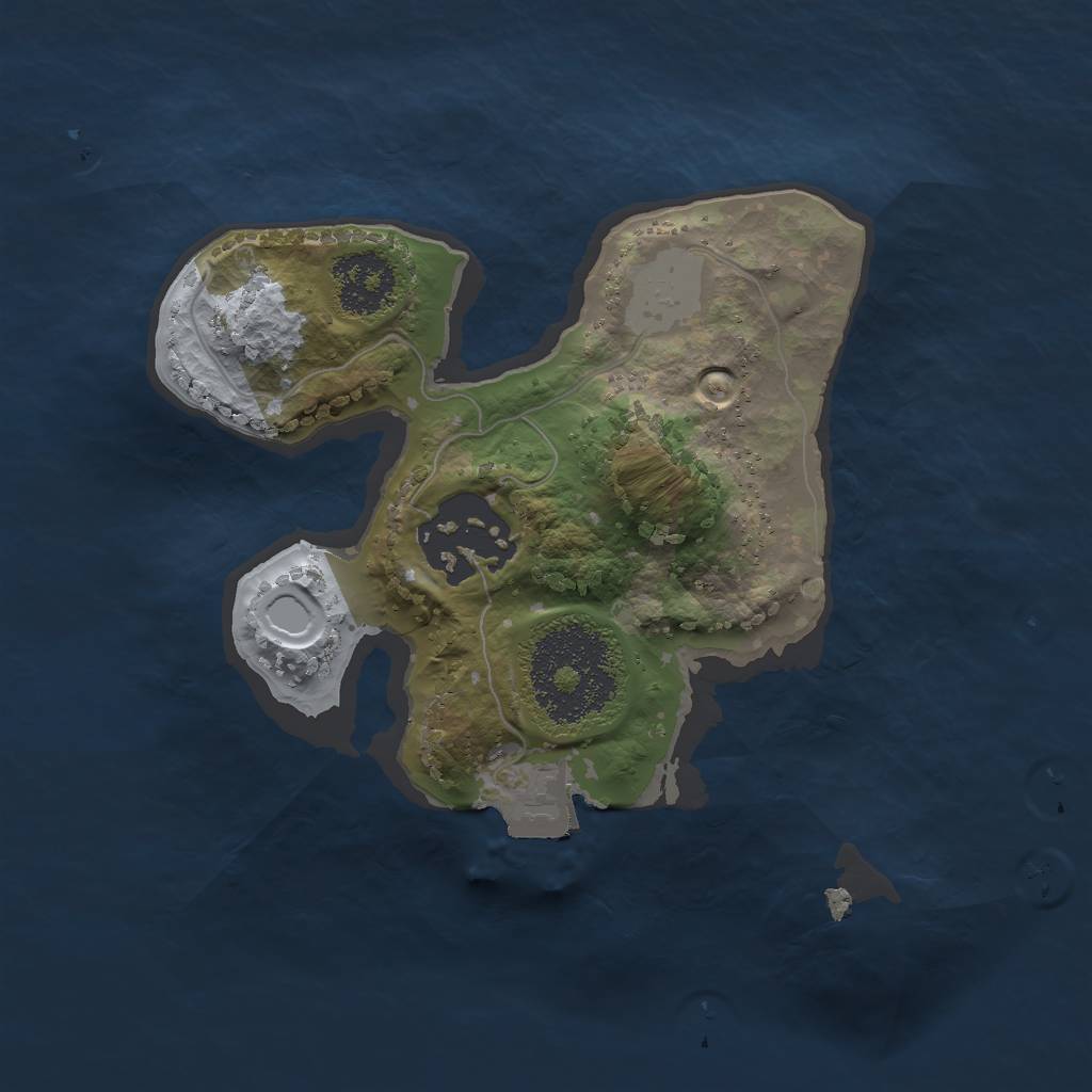 Rust Map: Procedural Map, Size: 1800, Seed: 836429099, 4 Monuments