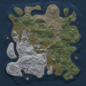 Thumbnail Rust Map: Procedural Map, Size: 4000, Seed: 2141234631, 17 Monuments
