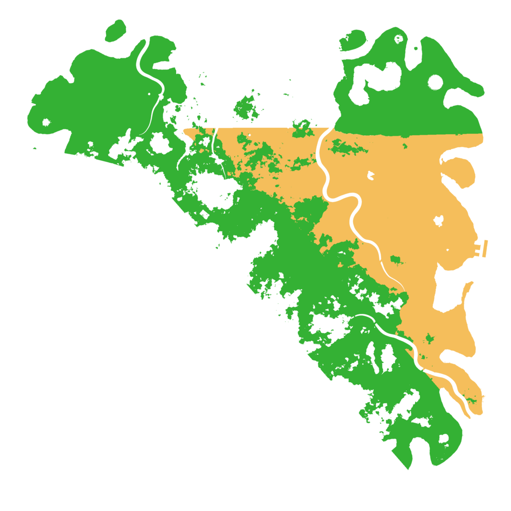 Biome Rust Map: Procedural Map, Size: 6000, Seed: 105844346