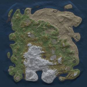 Thumbnail Rust Map: Procedural Map, Size: 4500, Seed: 513077040, 19 Monuments