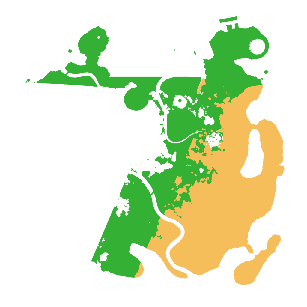 Biome Rust Map: Procedural Map, Size: 3500, Seed: 2001174548