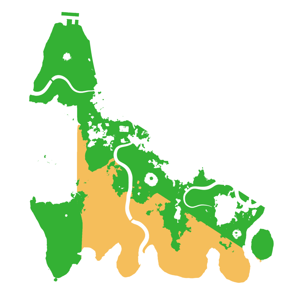 Biome Rust Map: Procedural Map, Size: 3550, Seed: 26792570