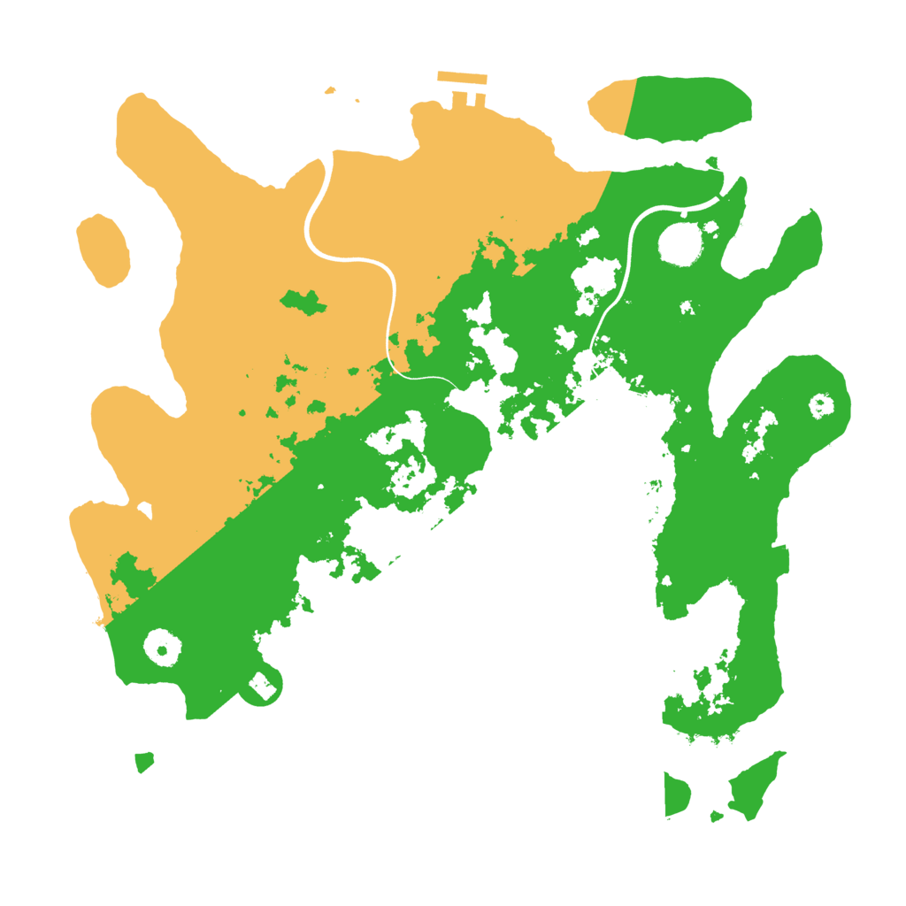 Biome Rust Map: Procedural Map, Size: 3700, Seed: 160318229