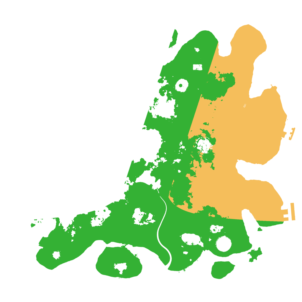 Biome Rust Map: Procedural Map, Size: 3500, Seed: 743928617