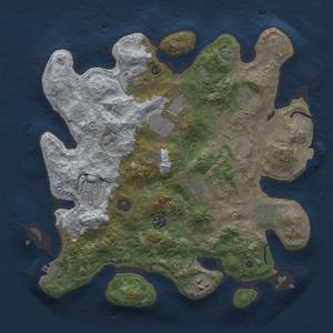 Thumbnail Rust Map: Procedural Map, Size: 3500, Seed: 743928617, 16 Monuments
