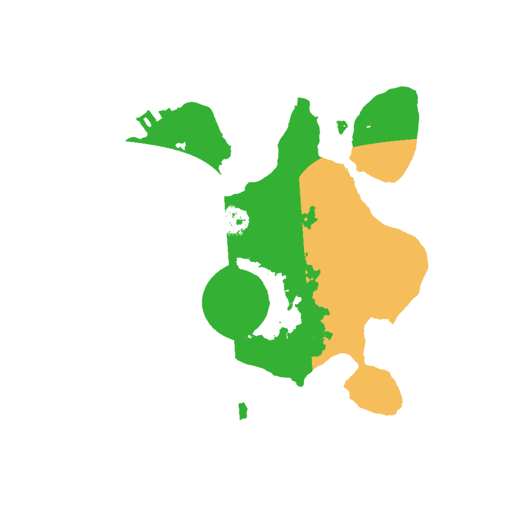 Biome Rust Map: Procedural Map, Size: 2000, Seed: 11168