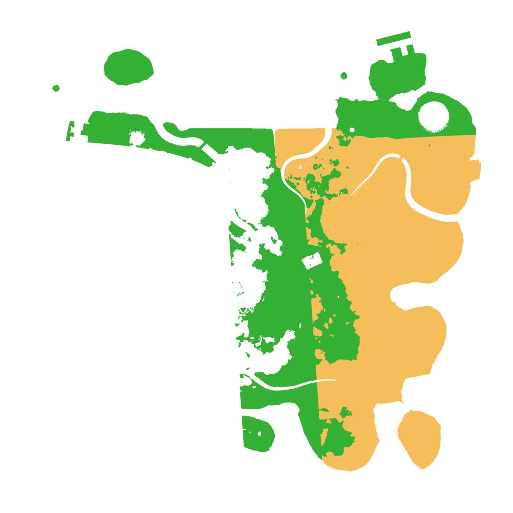 Biome Rust Map: Procedural Map, Size: 3000, Seed: 11168