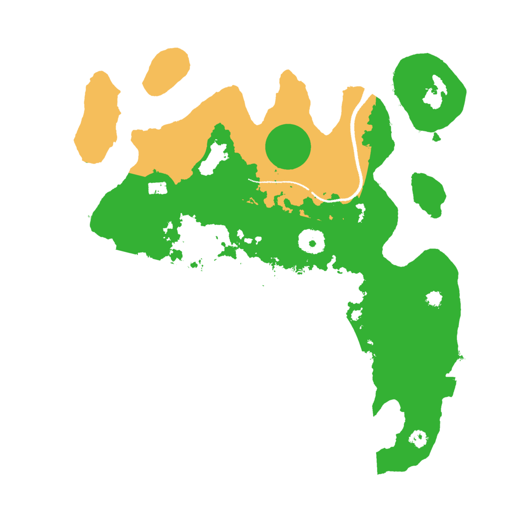 Biome Rust Map: Procedural Map, Size: 3000, Seed: 1341032661