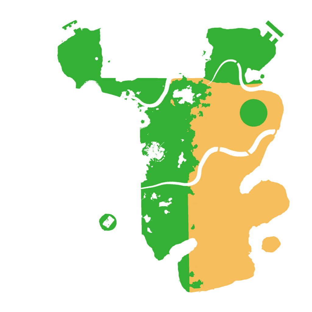 Biome Rust Map: Procedural Map, Size: 3000, Seed: 7458630