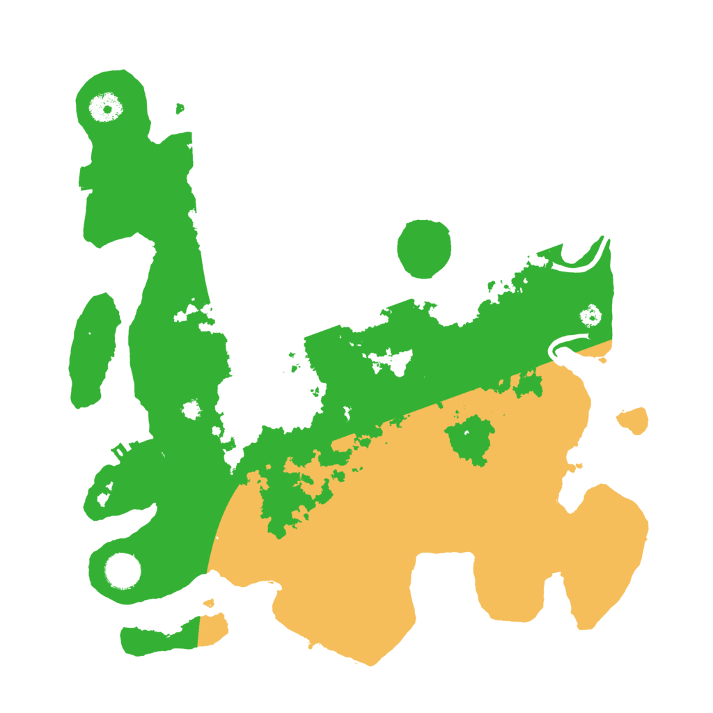 Biome Rust Map: Procedural Map, Size: 3500, Seed: 3495