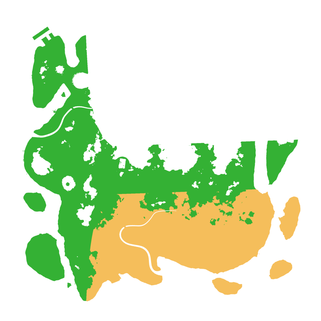 Biome Rust Map: Procedural Map, Size: 3500, Seed: 770038034