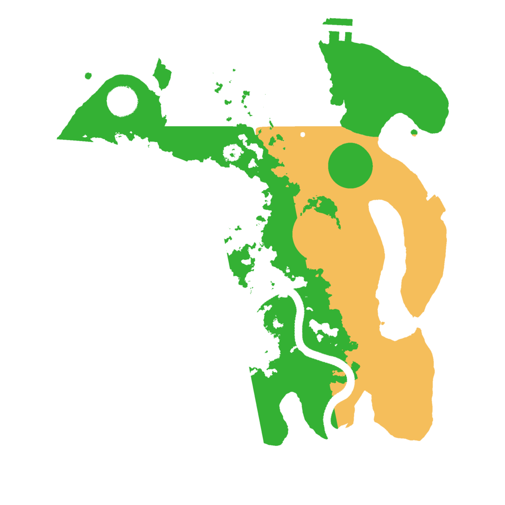 Biome Rust Map: Procedural Map, Size: 3000, Seed: 2087791494