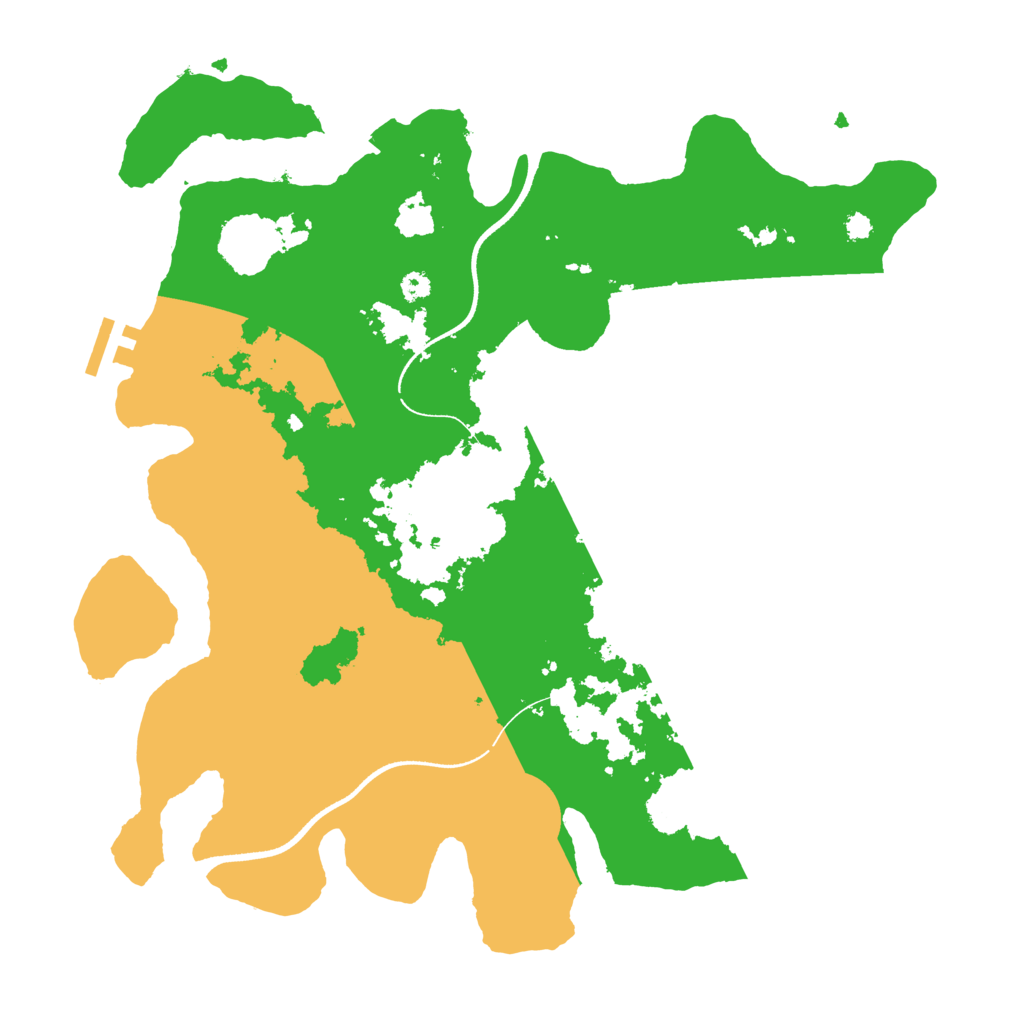 Biome Rust Map: Procedural Map, Size: 3500, Seed: 1164467330