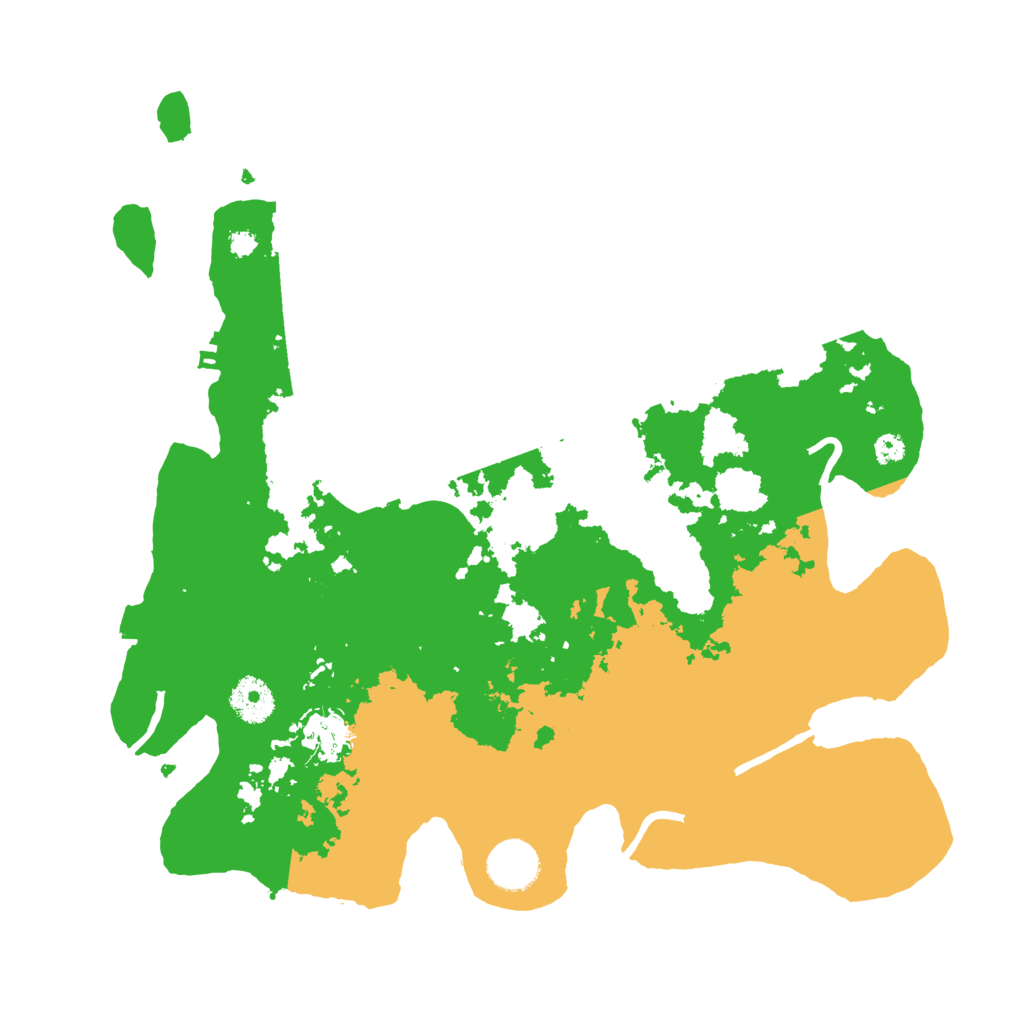 Biome Rust Map: Procedural Map, Size: 3500, Seed: 90953595