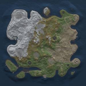 Thumbnail Rust Map: Procedural Map, Size: 3500, Seed: 1681437691, 16 Monuments