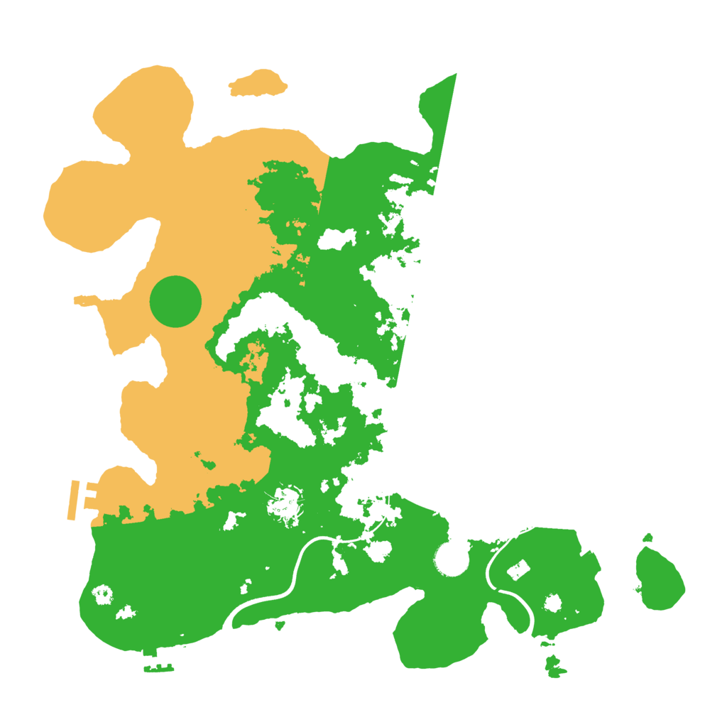 Biome Rust Map: Procedural Map, Size: 3700, Seed: 1885627543