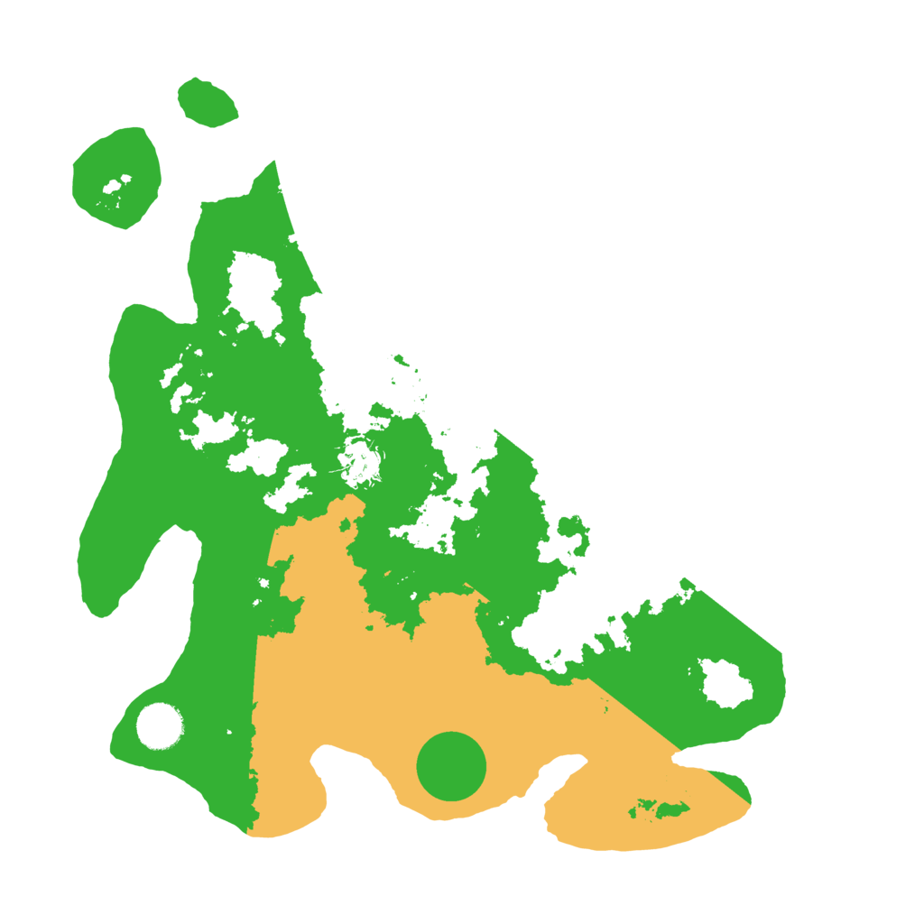 Biome Rust Map: Barren, Size: 3500, Seed: 7723