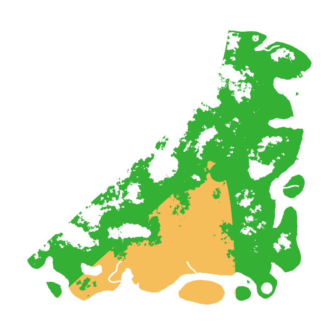 Biome Rust Map: Procedural Map, Size: 5000, Seed: 696420