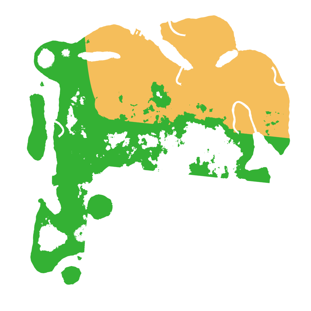Biome Rust Map: Procedural Map, Size: 3500, Seed: 123134