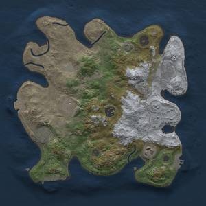 Thumbnail Rust Map: Procedural Map, Size: 3000, Seed: 1489968015, 14 Monuments