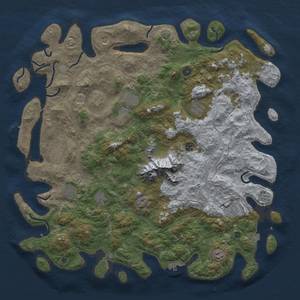 Thumbnail Rust Map: Procedural Map, Size: 5000, Seed: 1408441778, 19 Monuments