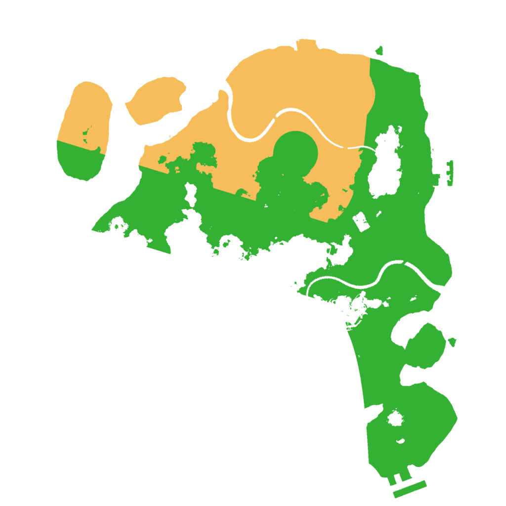 Biome Rust Map: Procedural Map, Size: 3000, Seed: 1283345868