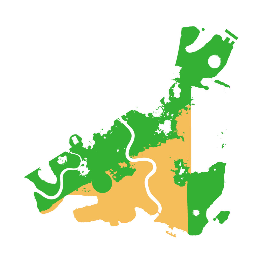 Biome Rust Map: Procedural Map, Size: 3500, Seed: 1789473174