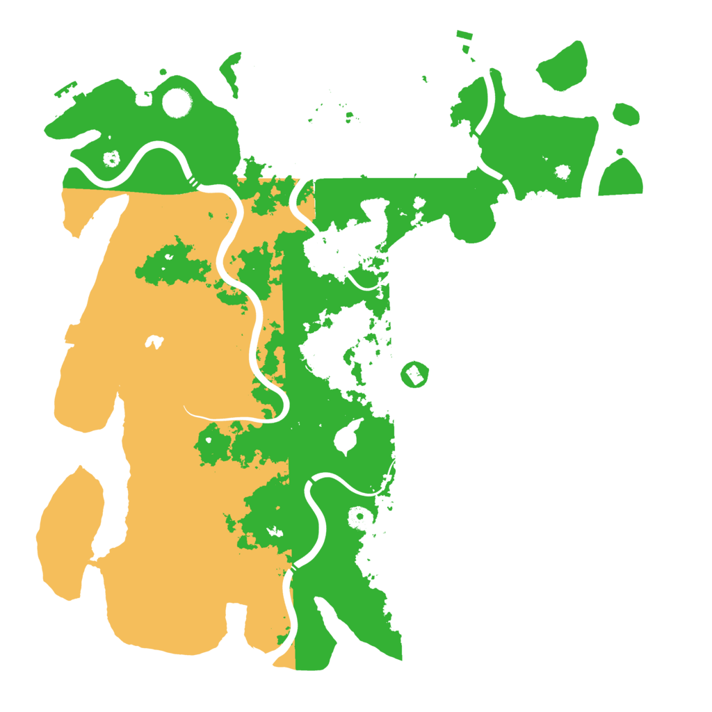 Biome Rust Map: Procedural Map, Size: 4300, Seed: 95609182