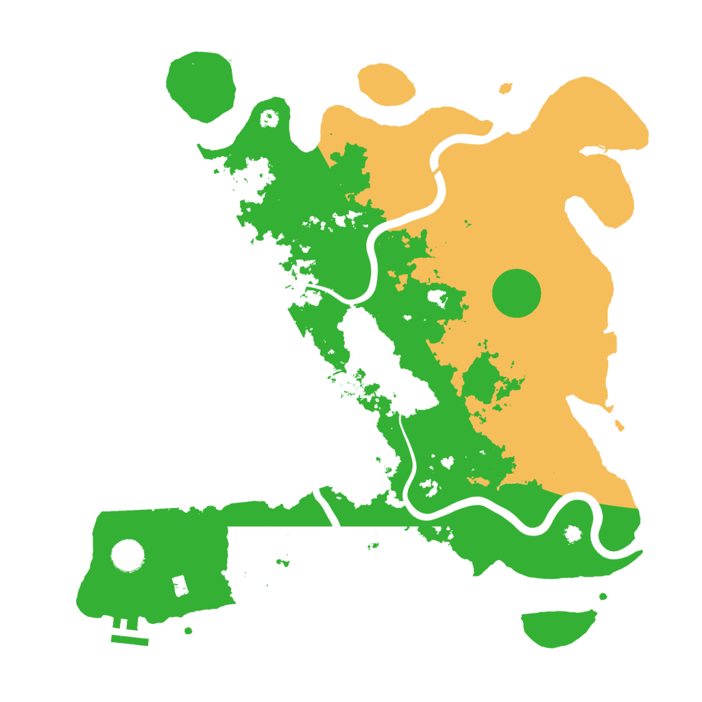 Biome Rust Map: Procedural Map, Size: 3800, Seed: 64814432