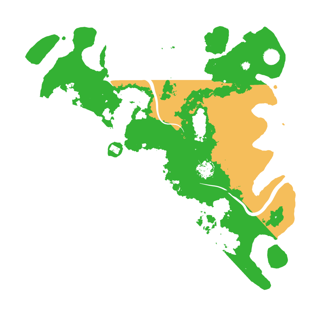 Biome Rust Map: Procedural Map, Size: 3500, Seed: 707292648