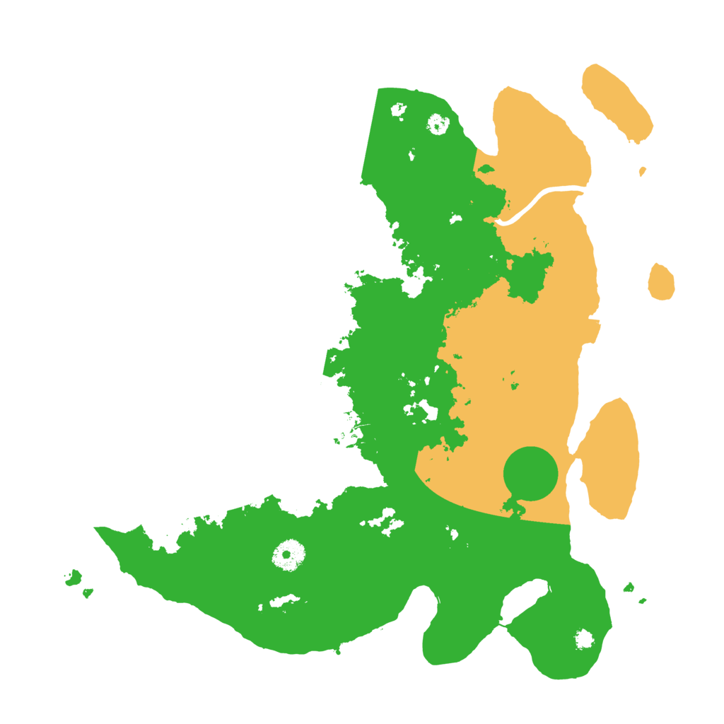 Biome Rust Map: Procedural Map, Size: 3500, Seed: 569220571