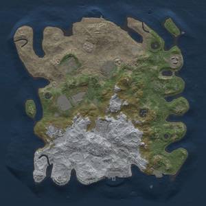 Thumbnail Rust Map: Procedural Map, Size: 3500, Seed: 1944456998, 16 Monuments