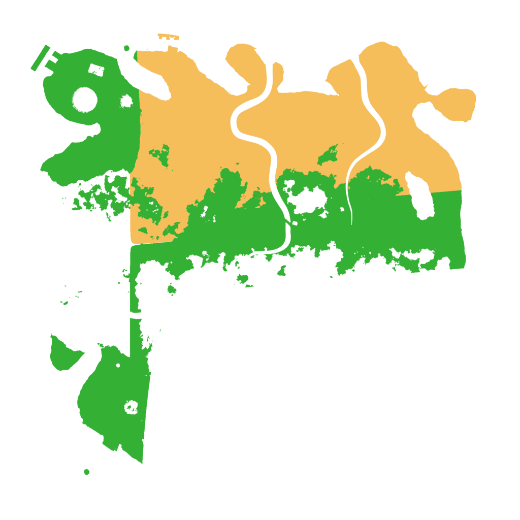 Biome Rust Map: Procedural Map, Size: 3700, Seed: 85835689
