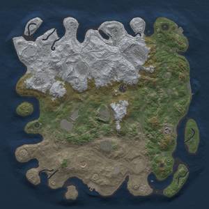 Thumbnail Rust Map: Procedural Map, Size: 4250, Seed: 1964036796, 19 Monuments