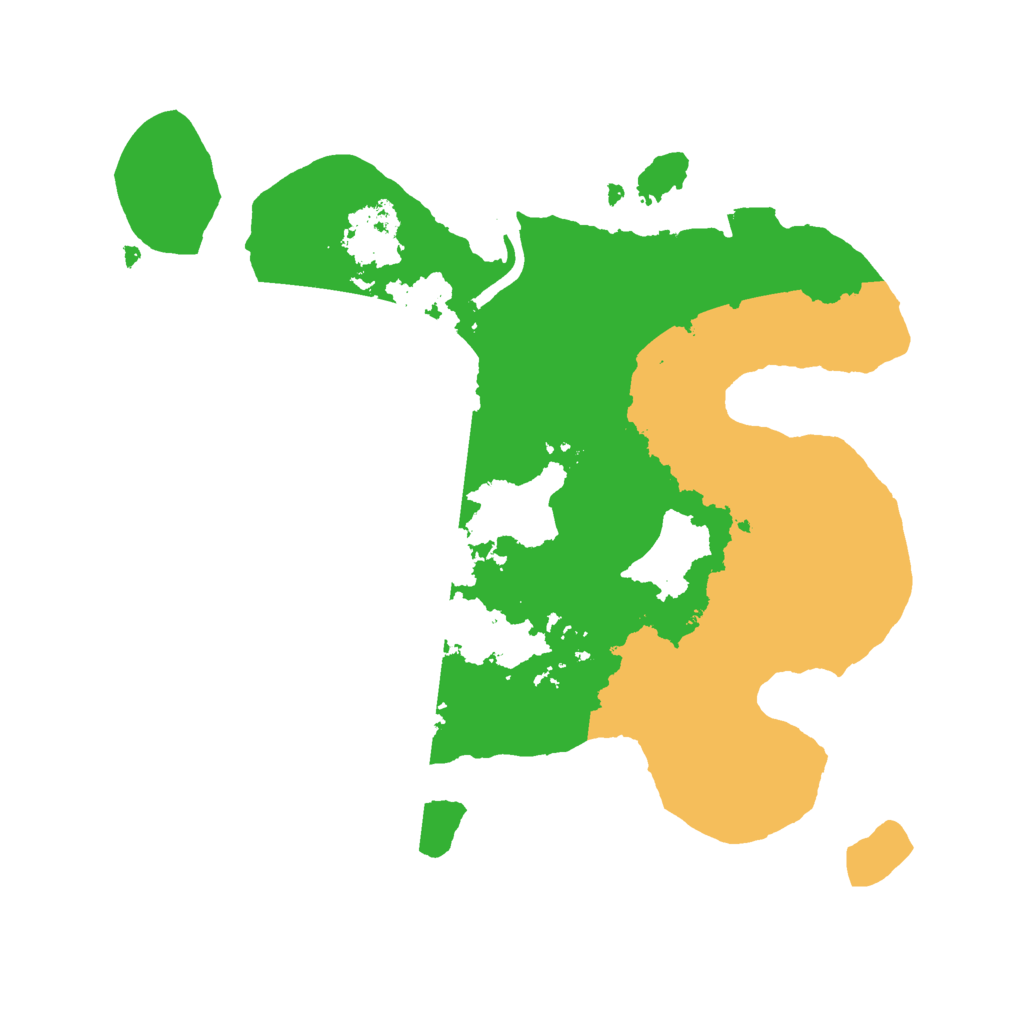 Biome Rust Map: Procedural Map, Size: 2500, Seed: 865578